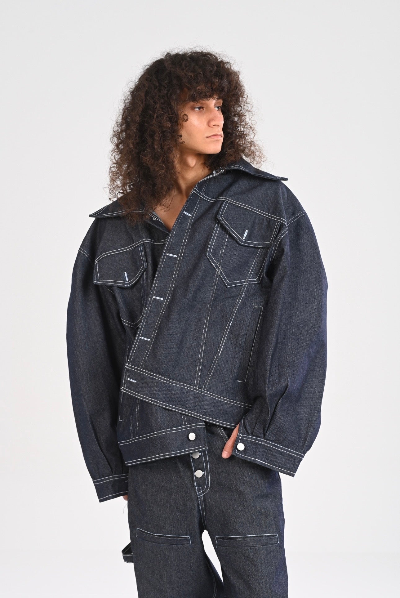 RAW DENIM OVERSIZE JACKET