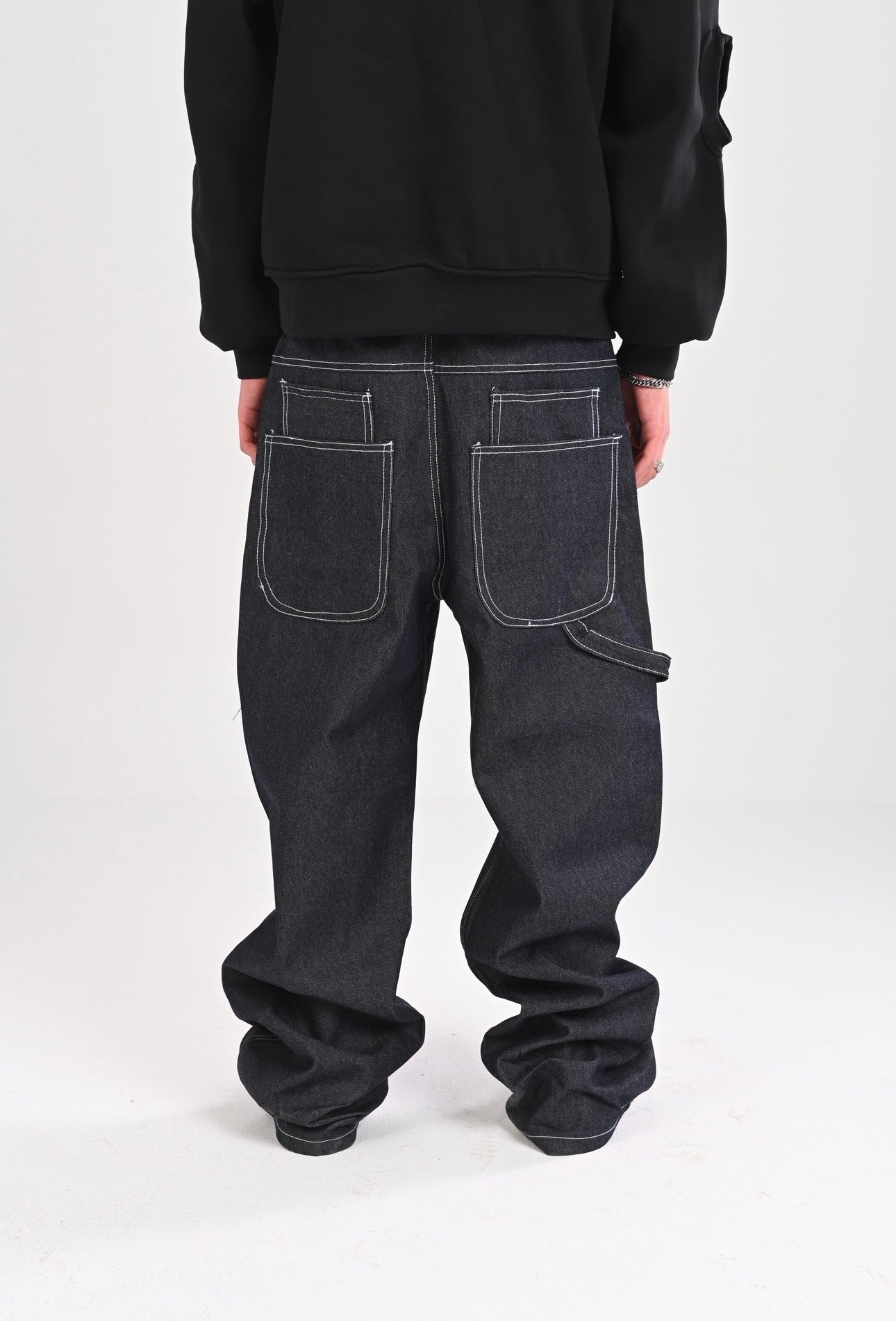 Raw Denim Bootcut Pants