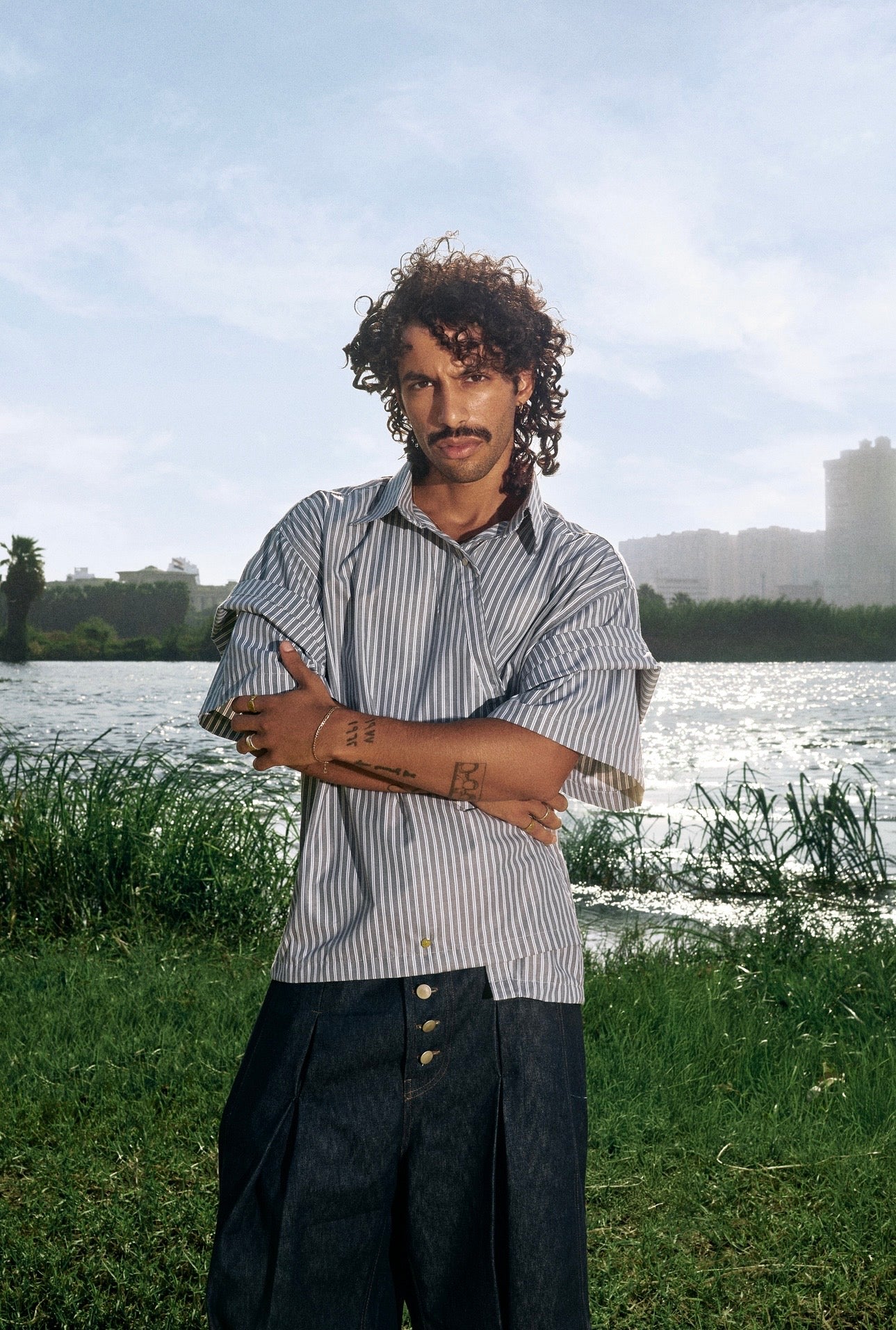 Asymmetric Overlap Shirt