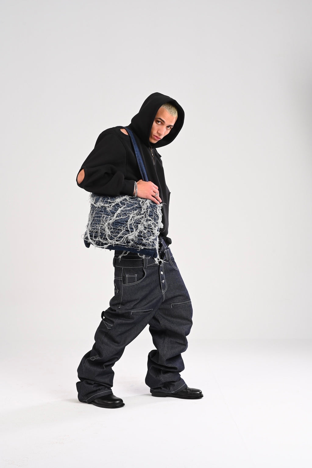 Hairy bag Frayed Distressed Denim Shoulder