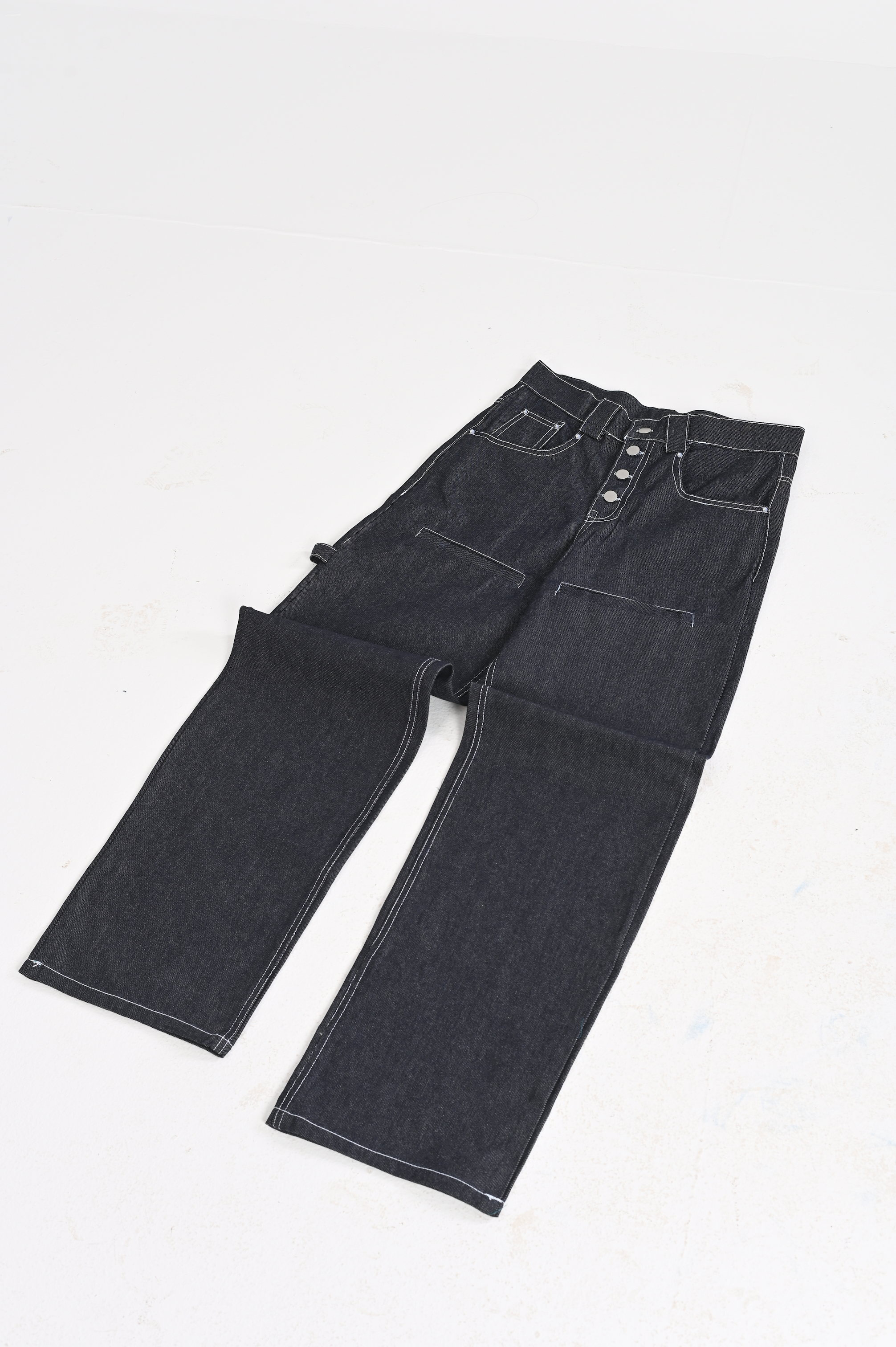 Raw Denim Bootcut Pants