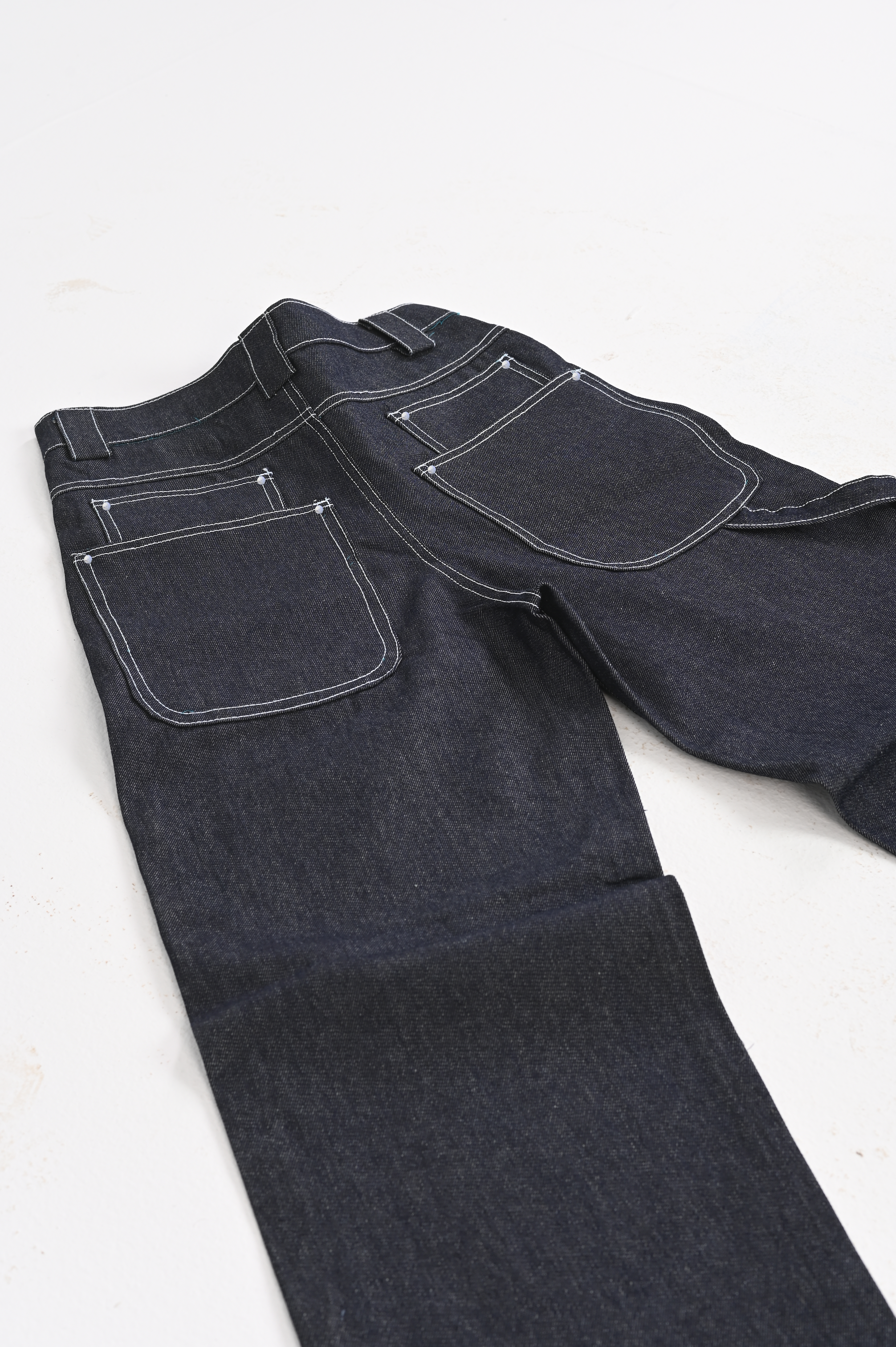 Raw Denim Bootcut Pants
