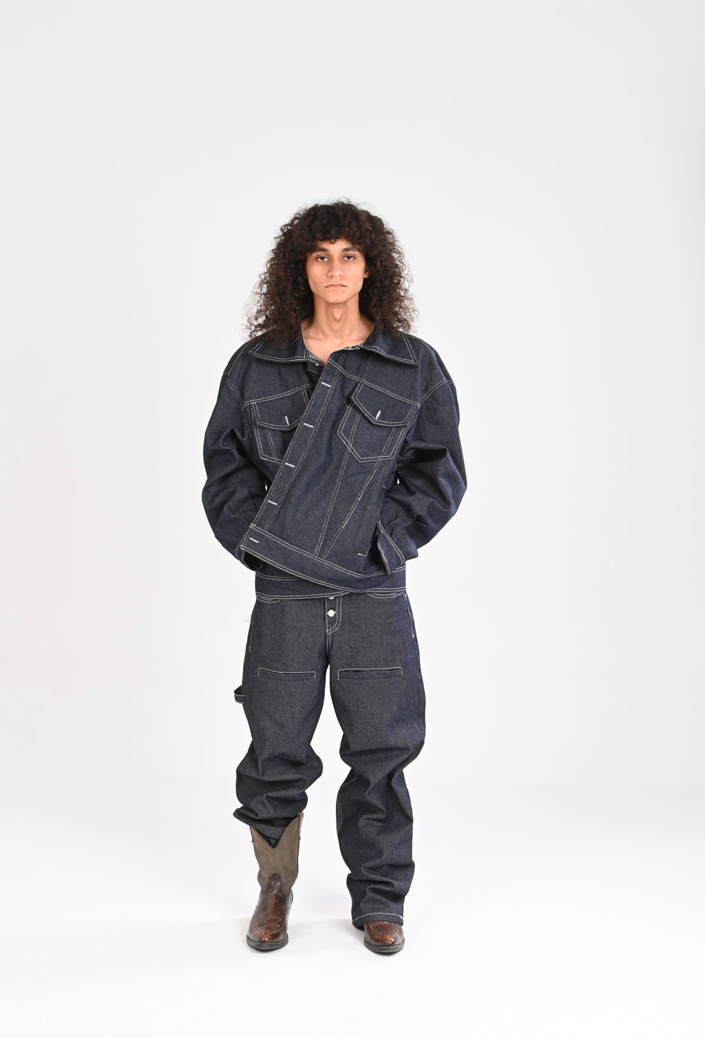 RAW DENIM OVERSIZE JACKET