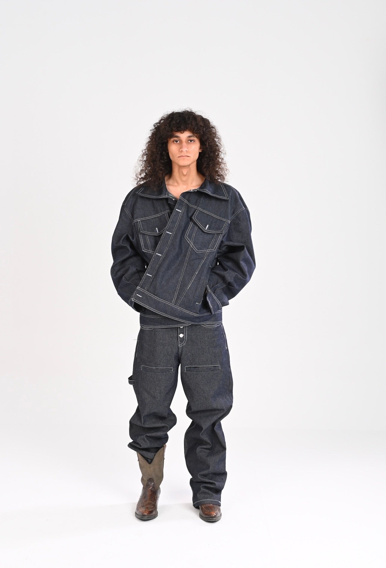 RAW DENIM OVERSIZE JACKET