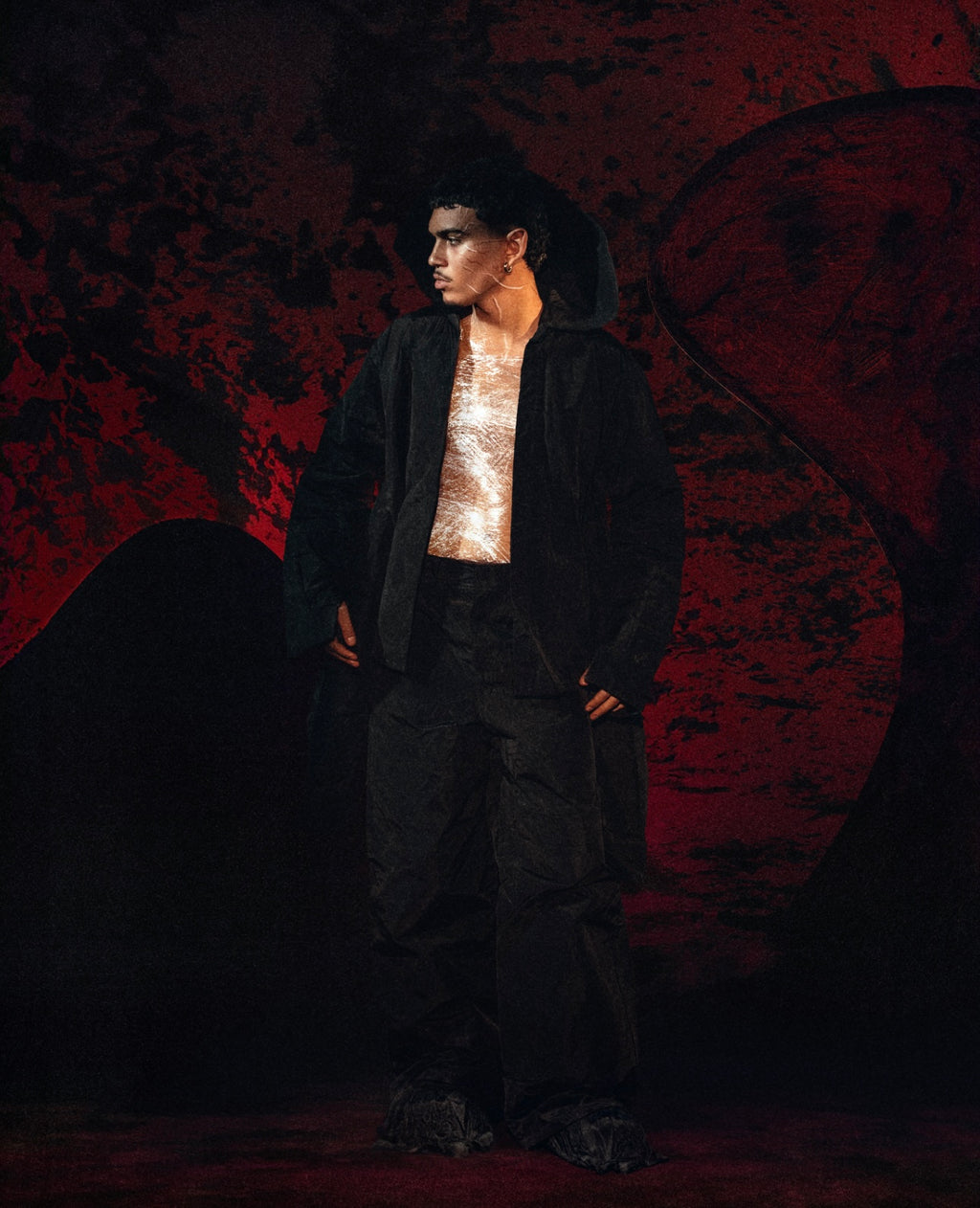 Four arms wax jacket and waxed pants