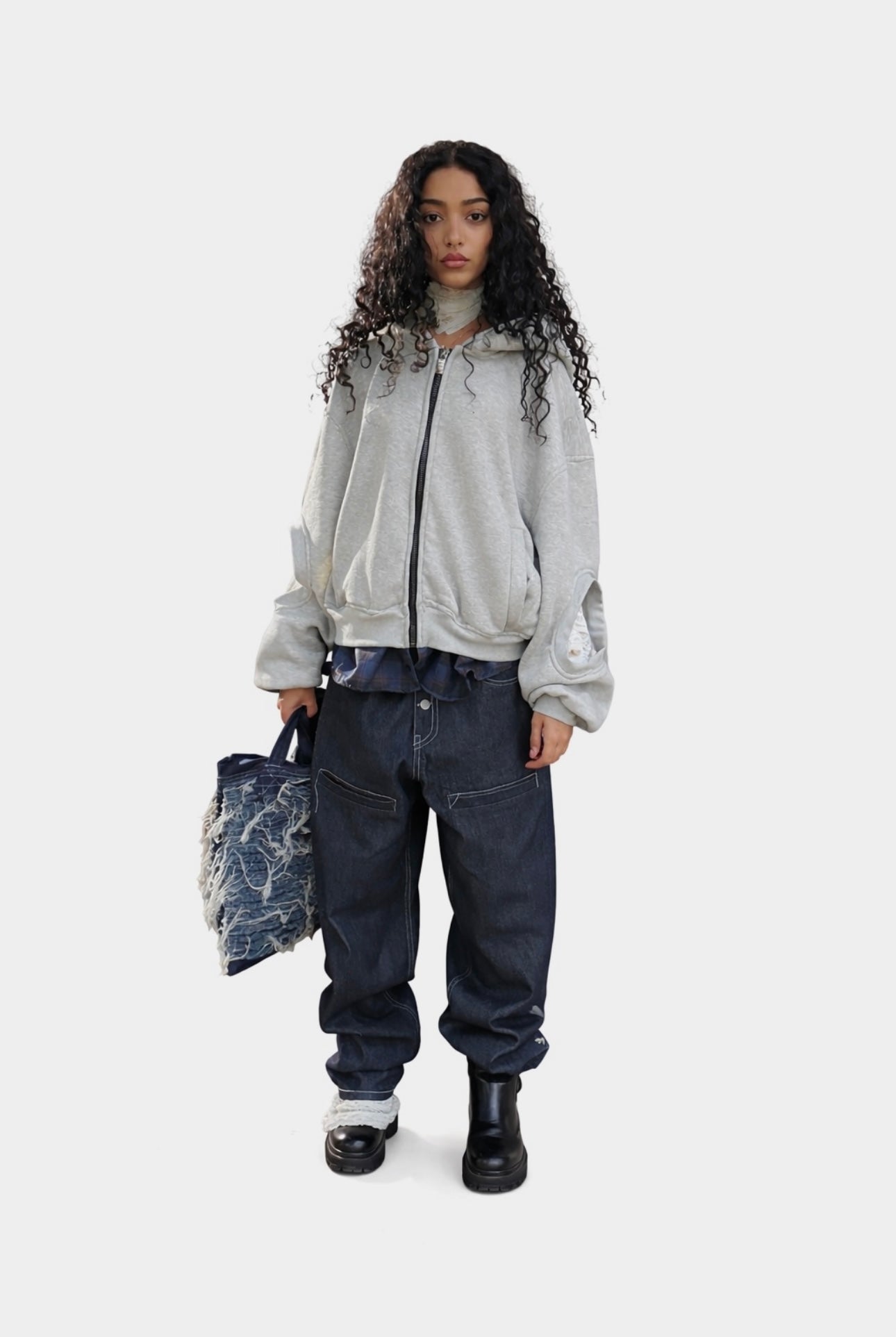 Raw Denim Bootcut Pants
