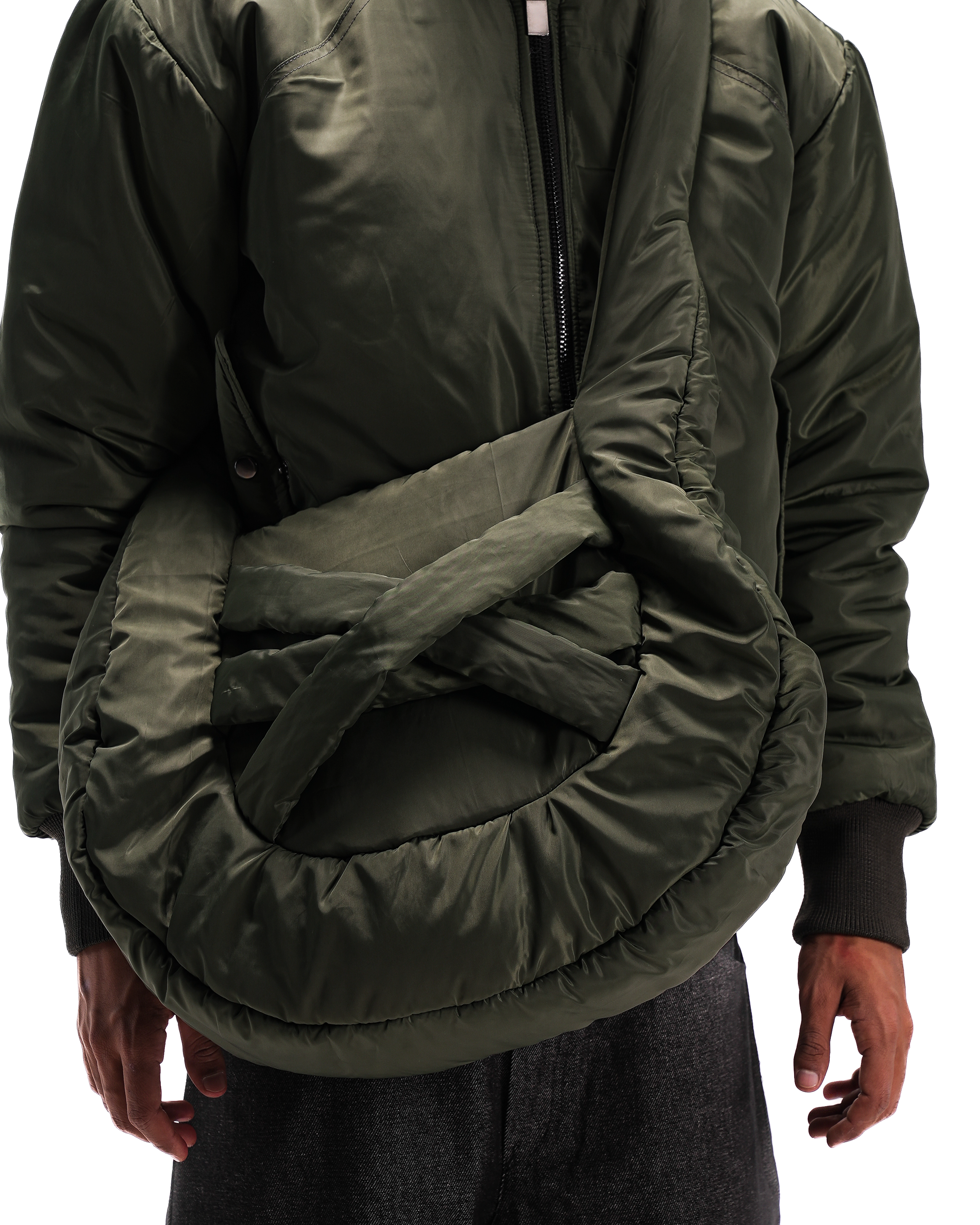 Olive Bag Layered Puff Sling