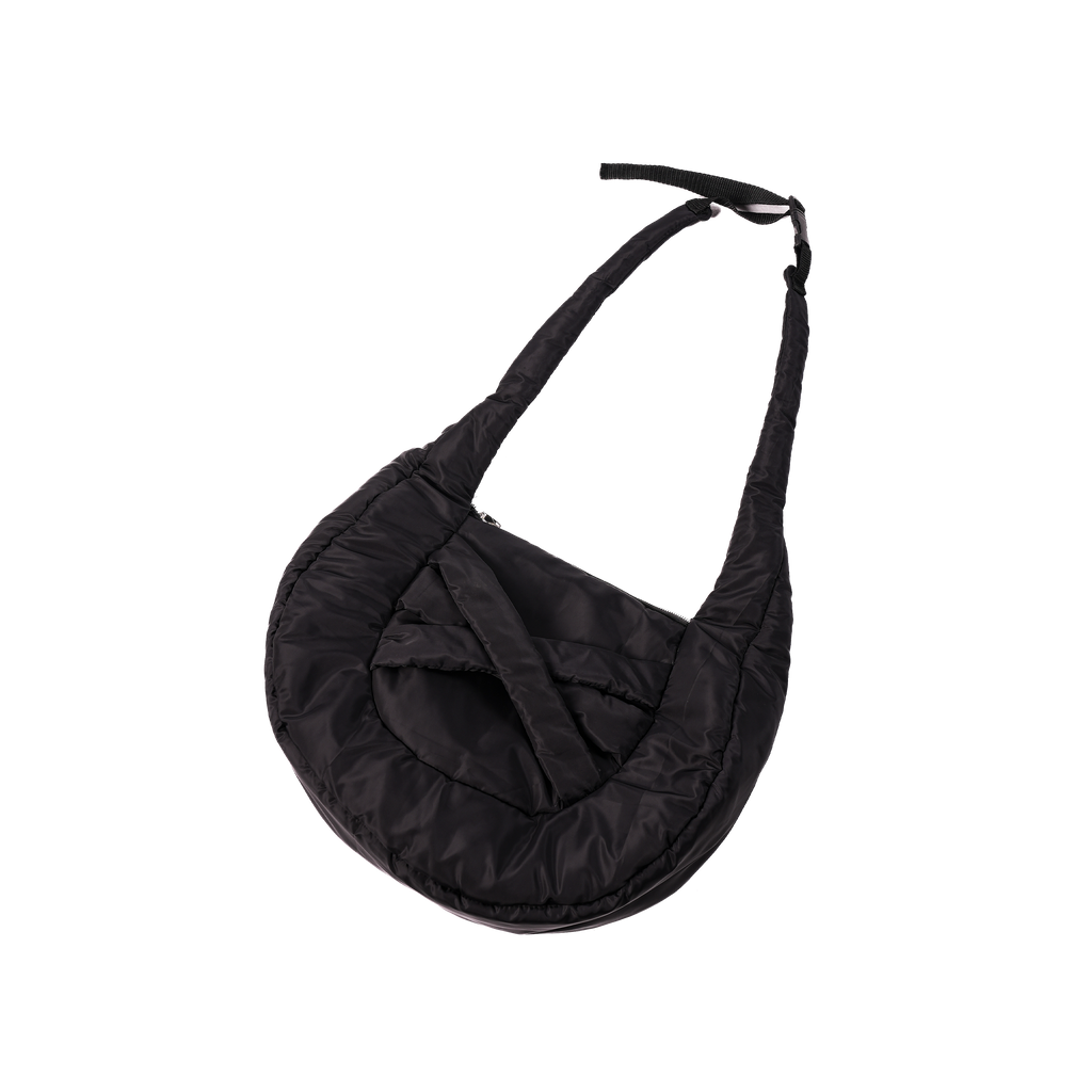 Black Bag Layered Puff Sling